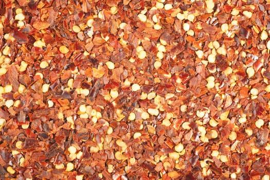 Crushed Red Pepper food texture or background