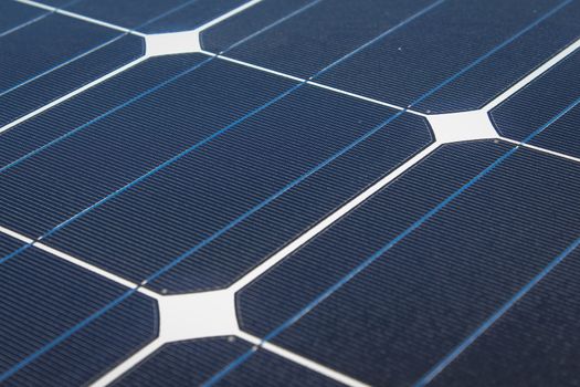 Closeup of Solar cell plate