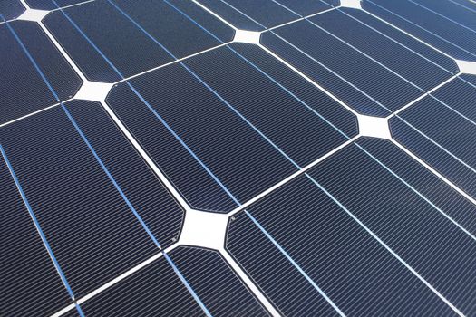 Closeup of Solar cell plate