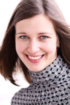 Portrait of beautiful woman outdoor