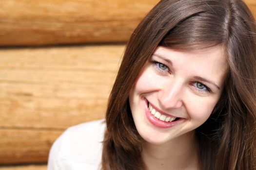Portrait of beautiful woman outdoor