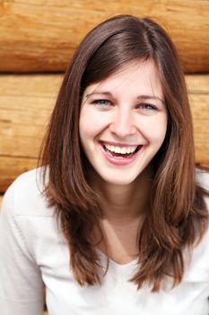 Portrait of beautiful woman outdoor