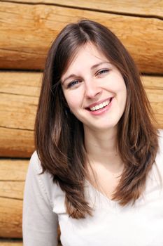 Portrait of beautiful woman outdoor