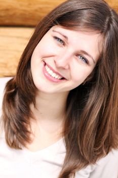 Portrait of beautiful woman outdoor