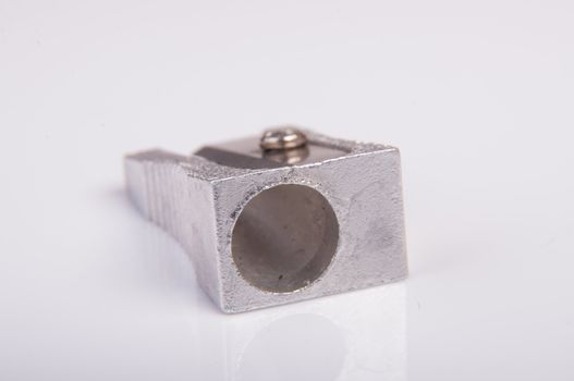 An image of metal pencil sharpener