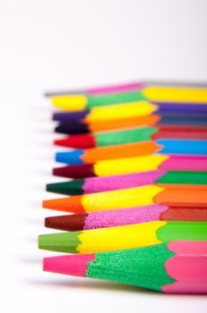 An image of colored pencil on white background