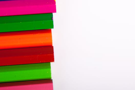 An image of colored pencil on white background