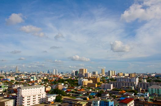 landscape of Bangkok city