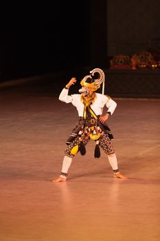 YOGYAKARTA, INDONESIA - SEP 12: Ramayana Ballet show at Prambanan temple on SEP 12, 2012  in Yogyakarta, Indonesia. It is based on epic Hindu poem and represents Javanese style, culture and music.