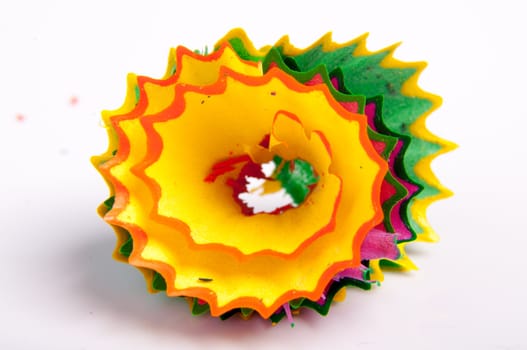 An image of colored pencil on white background