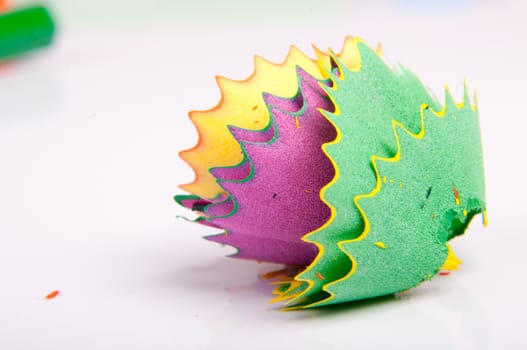 An image of colored pencil on white background