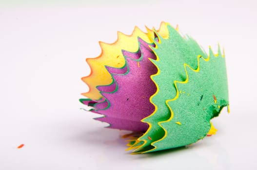 An image of colored pencil on white background