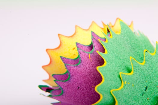 An image of colored pencil on white background