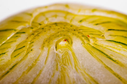 An image of close up onion isolated
