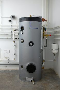 Boiler and pipes of the heating system of a house