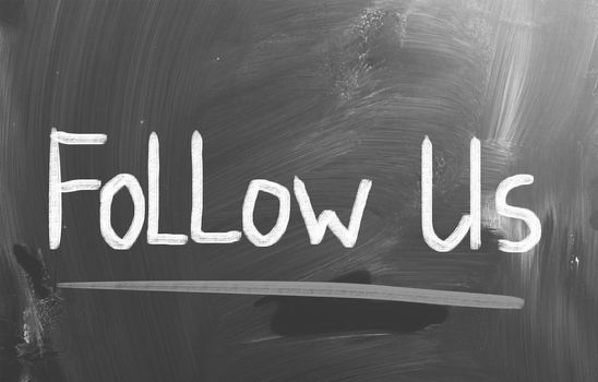 Follow Us Concept