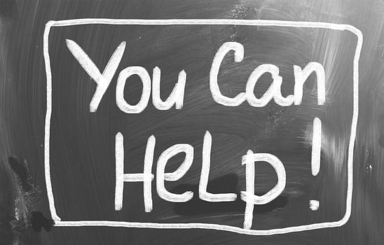 You Can Help Concept