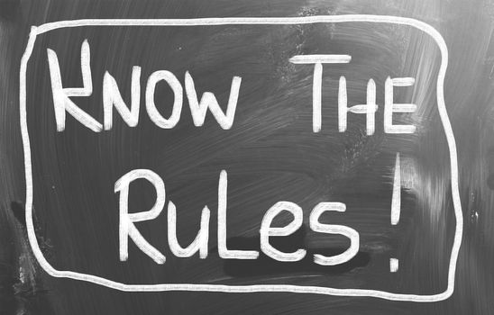 Know The Rules Concept