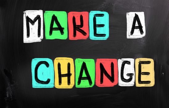 Make A Change Concept