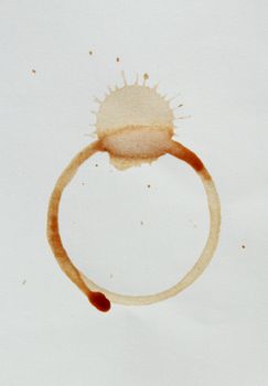 Coffee cup stain