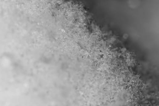 beauty white snowflake crystals on dark background