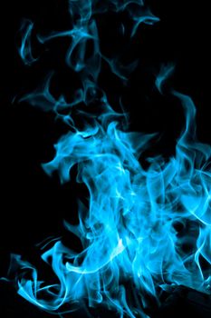 blue flames of fire as  abstract backgorund