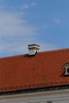 chimney on the roof