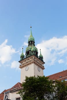 building of an old town hall in Brno, the Czech Republic