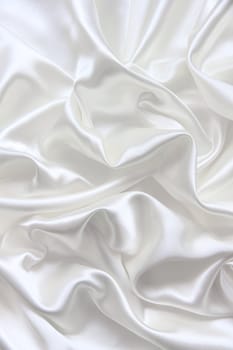 Smooth elegant white silk can use as wedding background 