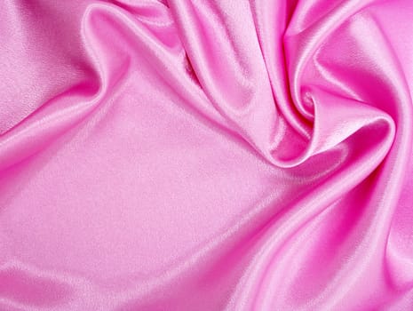 Smooth elegant pink silk can use as background 