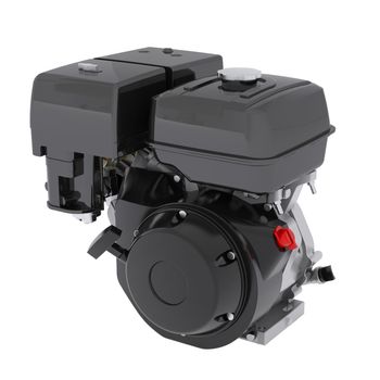 Small engine. Isolated 3d render on white background