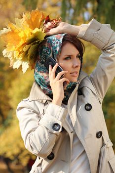 Beautiful young woman. Outdoor portrait