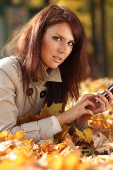 Beautiful young woman. Outdoor portrait