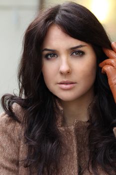 Beautiful young woman. Outdoor portrait