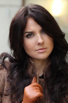 Beautiful young woman. Outdoor portrait
