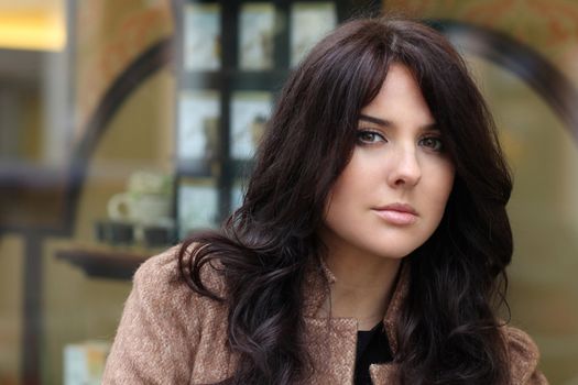 Beautiful young woman. Outdoor portrait