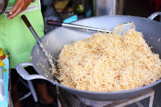Crispy Sweet Noodle in Thailand