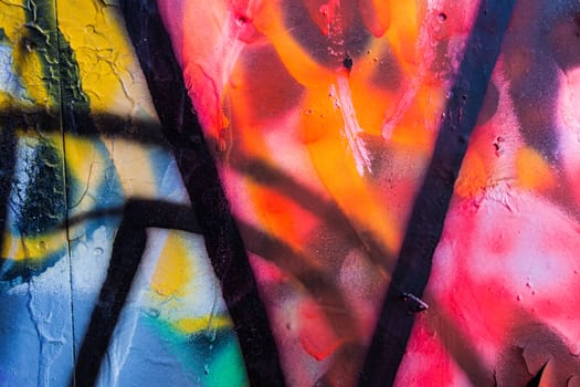 Vibrant abstract graffiti colors