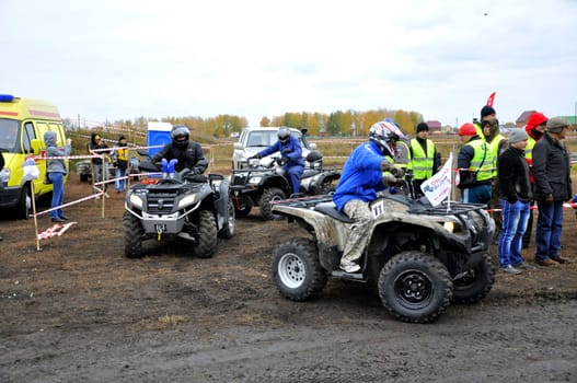 Official closing of a season of driving on ATVs took place in Tyumen on October 5 on rest and sports Tsentra Route "Voroninsky hills"
