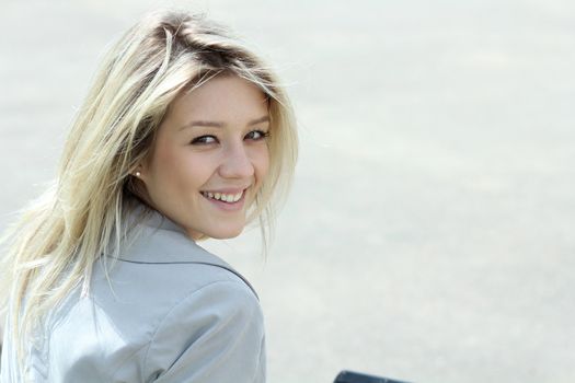 Portrait of beautiful woman