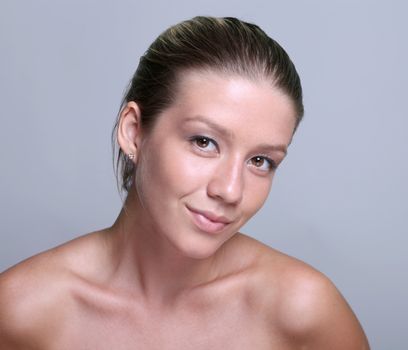 Beautiful Girl face.Perfect skin concept