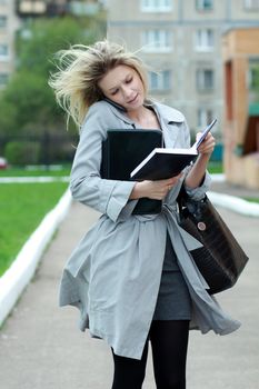 Beautiful young woman. Outdoor portrait