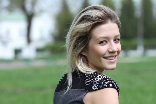 Beautiful young woman. Outdoor portrait