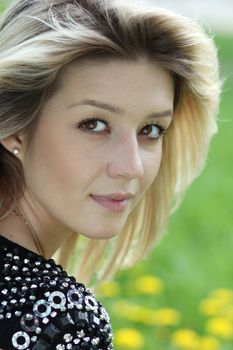 Beautiful young woman. Outdoor portrait