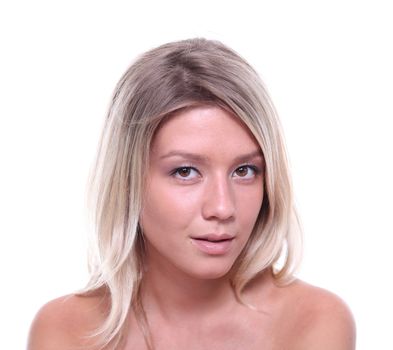 Beautiful Girl face.Perfect skin concept