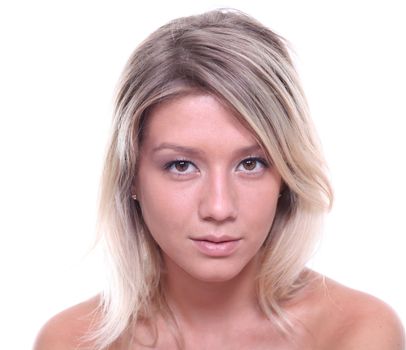 Beautiful Girl face.Perfect skin concept