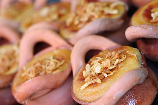 Sweets made of eggs of Thailand