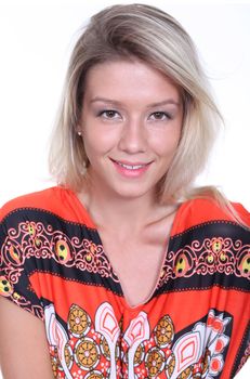 Portrait of beautiful woman