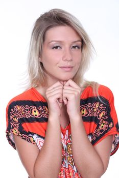 Portrait of beautiful woman