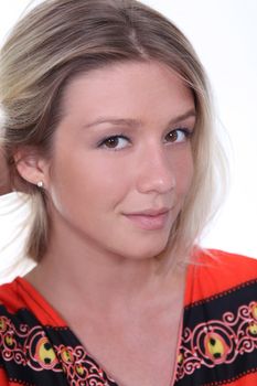 Portrait of beautiful woman